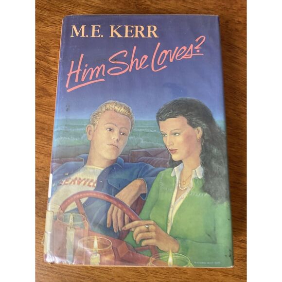 Him She Loves?  1985  M. E. Kerr Romance Television Book - Picture 1 of 7